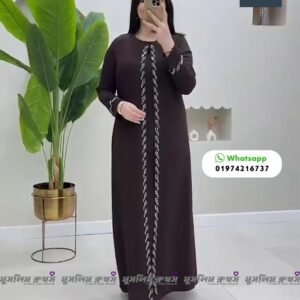 Borkha+Hijab Mahia Dubai Stone Barkha Adjust waist