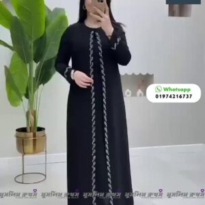 Borkha+Hijab Mahia Dubai Stone Barkha Adjust waist