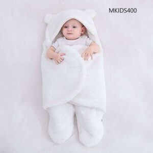 Baby blanket Sleeping Bag for Newborn Baby White