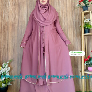 Borkha + Hijab Stylish Stone Borkha Dubai Cherry Borka2510